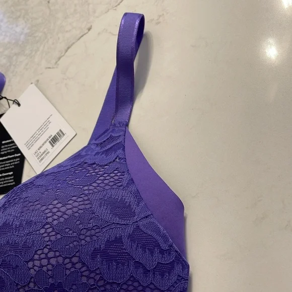 Knix Lace WingWomen Contour Periwinkle size 6 Bra - Picture 7 of 9